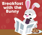 a cartoon of a rabbit reading a newspaper