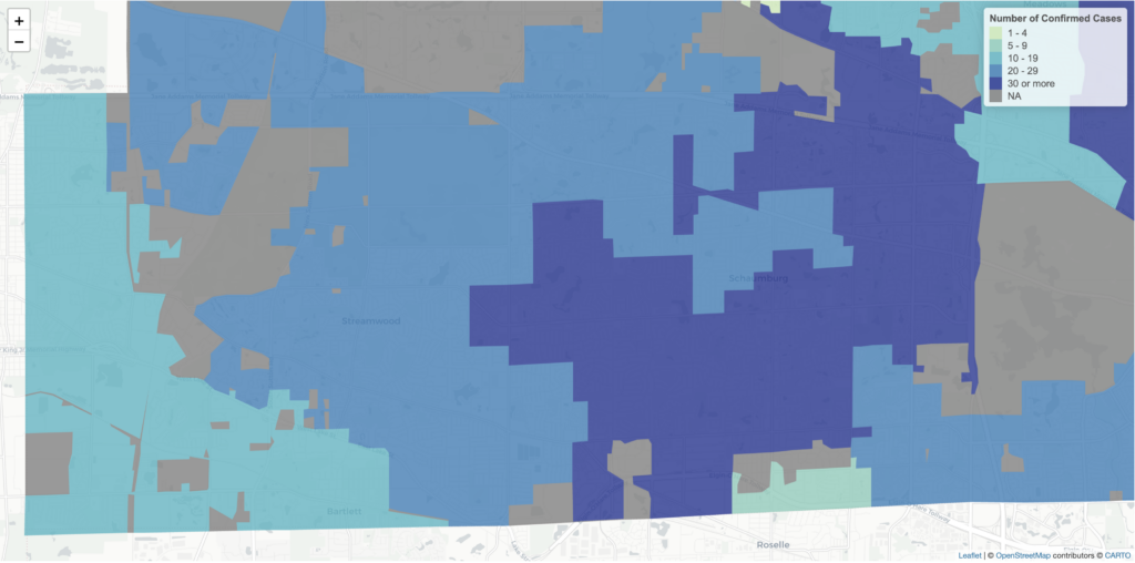 a map of different colored squares