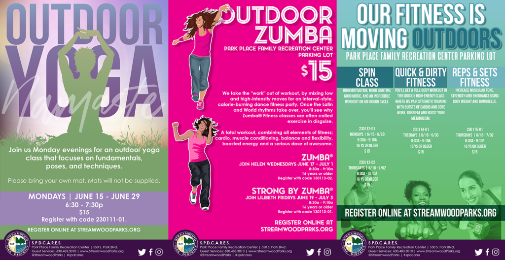 a poster for a fitness center
