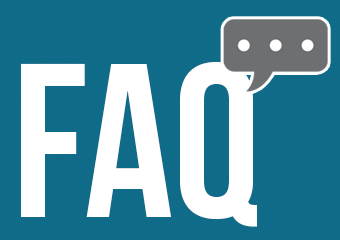 a blue background with white text and a grey speech bubble