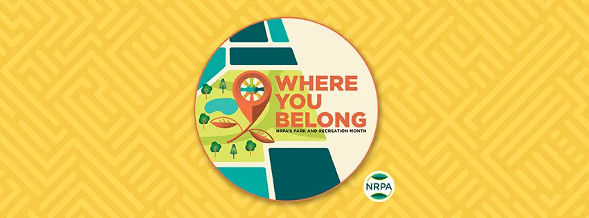 a circle with a map and a flower