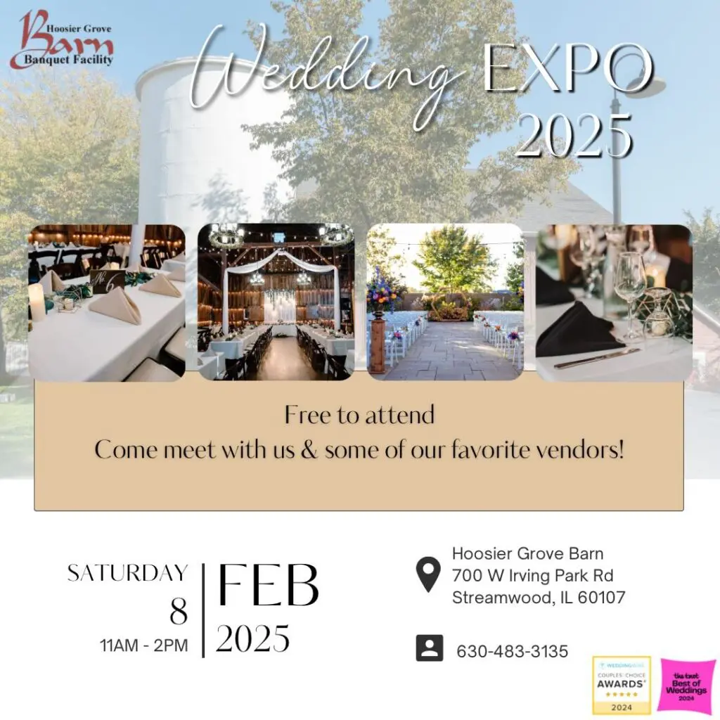 a poster for a wedding expo