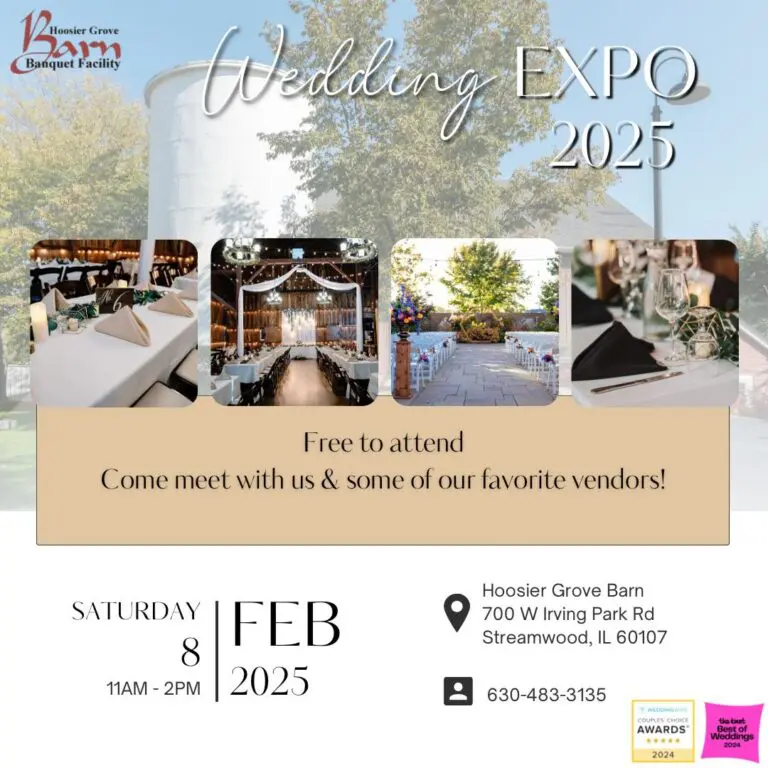Hoosier Grove Barn Wedding Expo Feb. 8