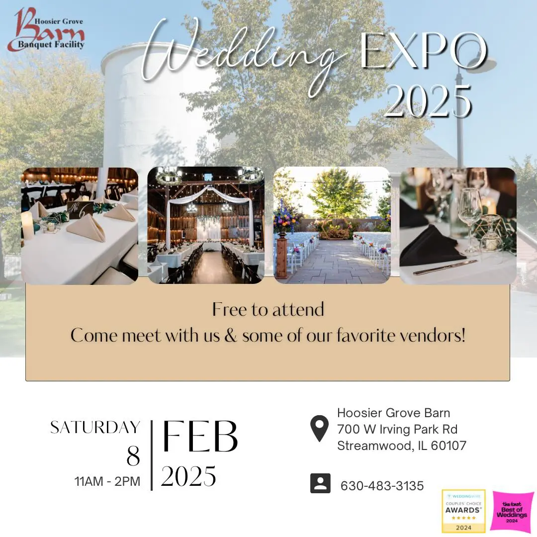 a poster for a wedding expo