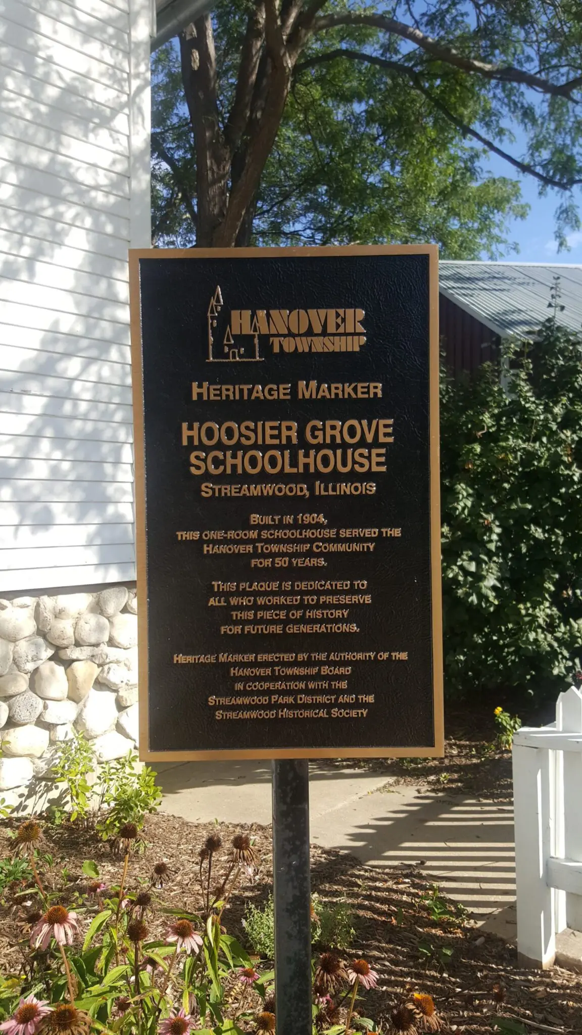 a sign on a pole