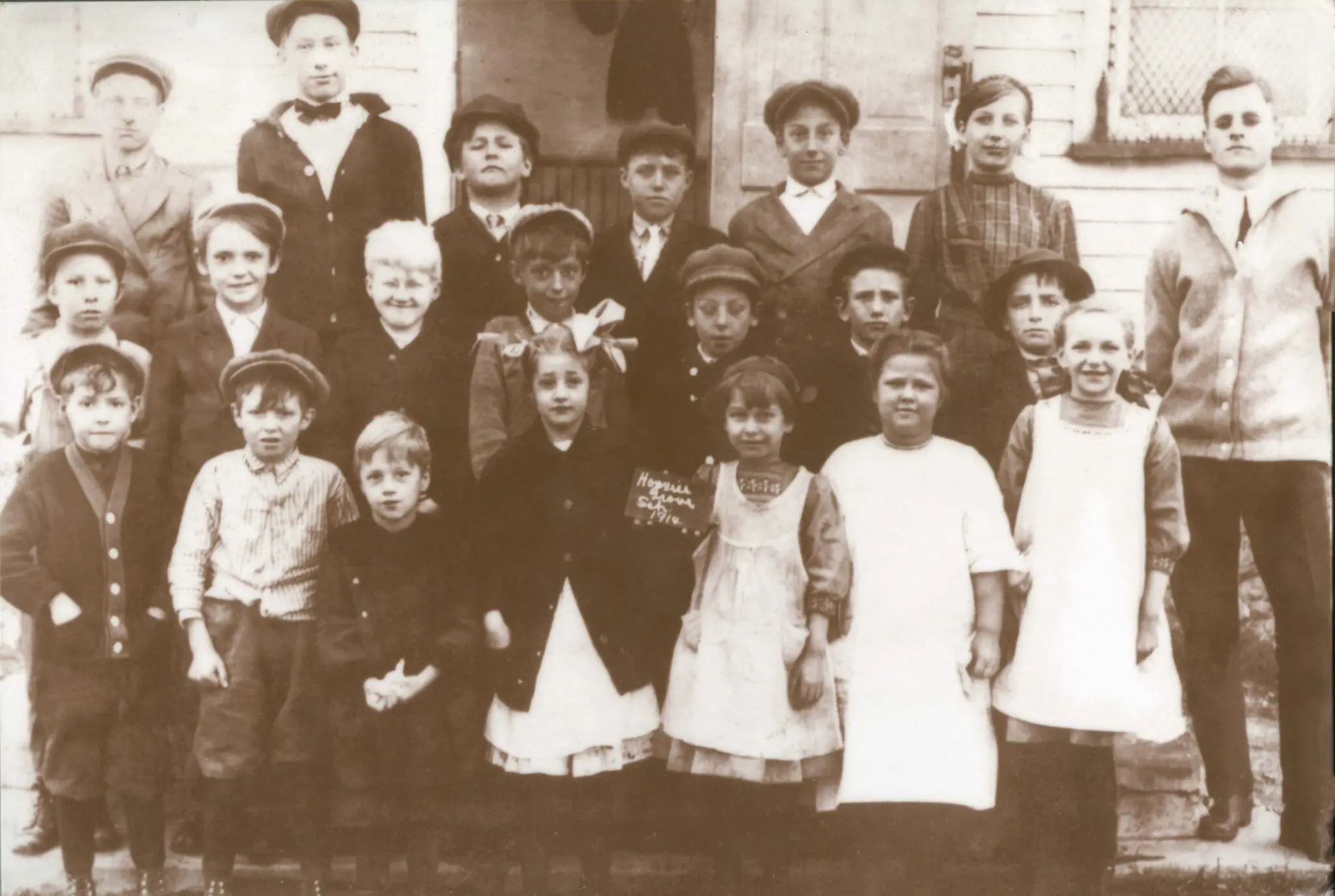 a group of children posing for a photo