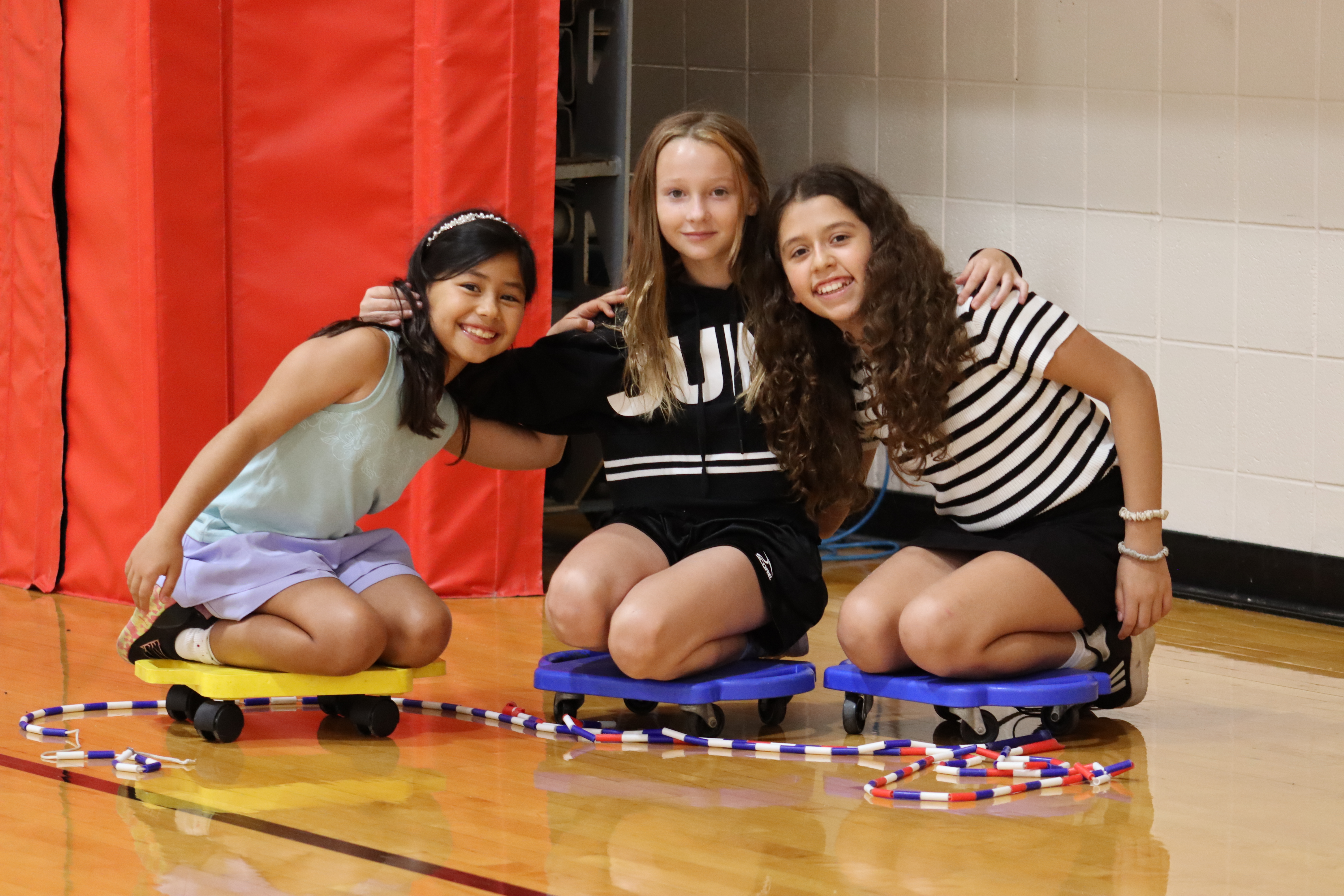 Kids having fun at the gym